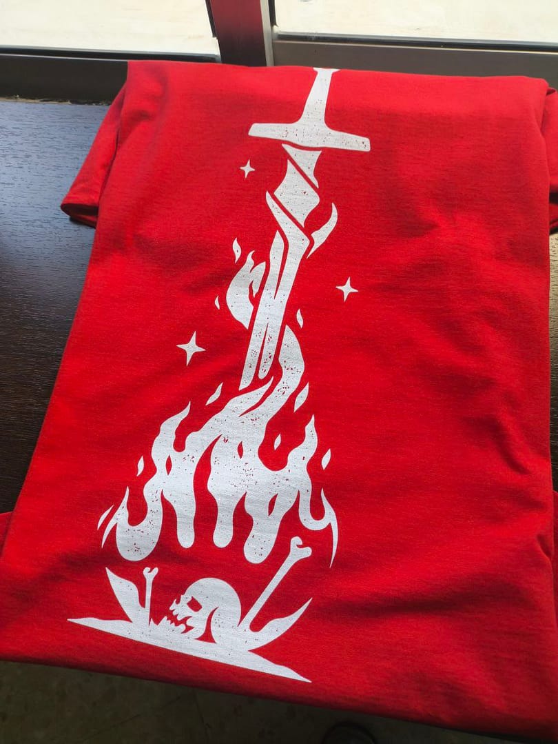 Camiseta hoguera de Dark Souls - XL